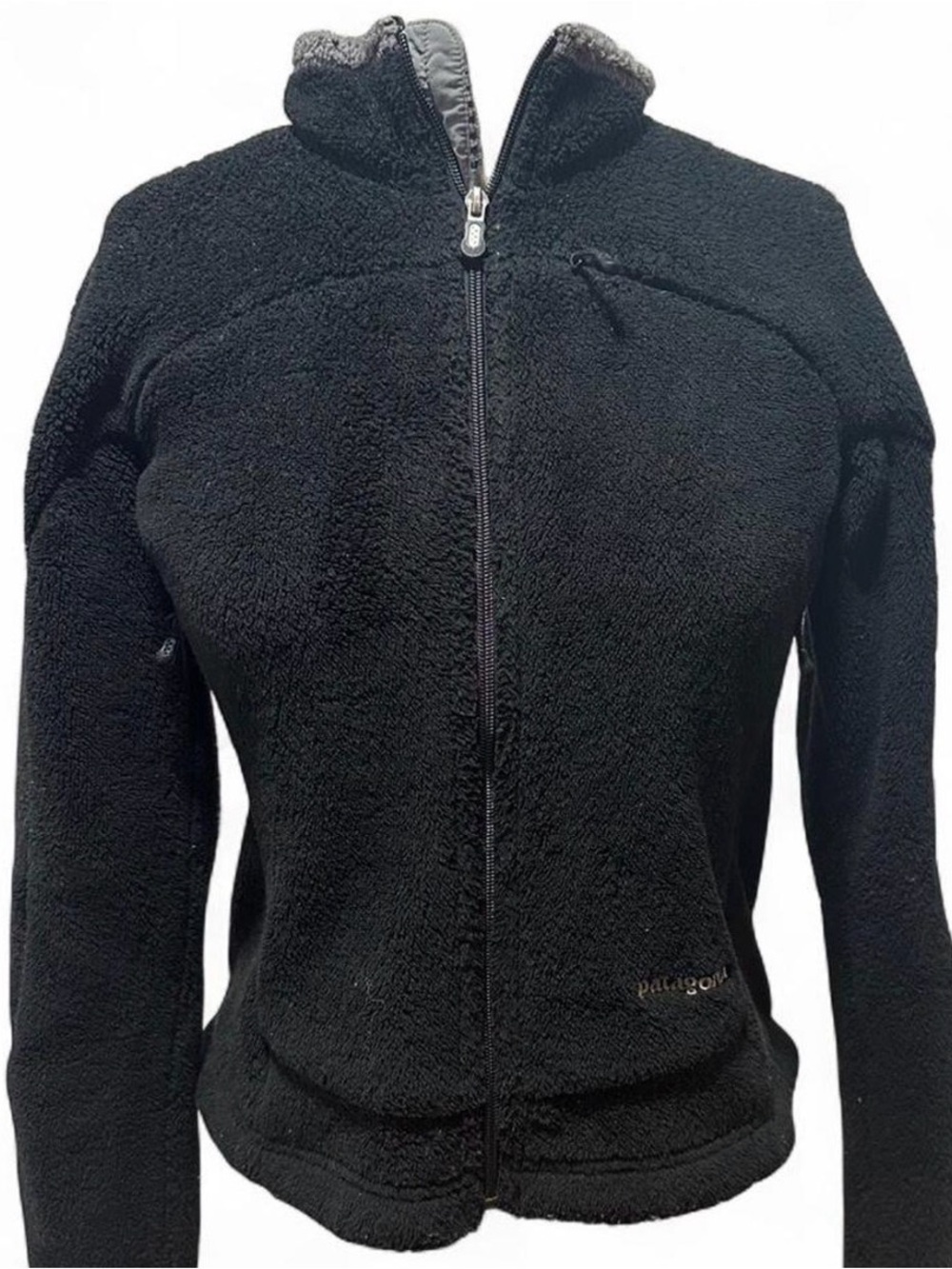 Patagonia Black Full-Zip Teddy Fleece Jacket